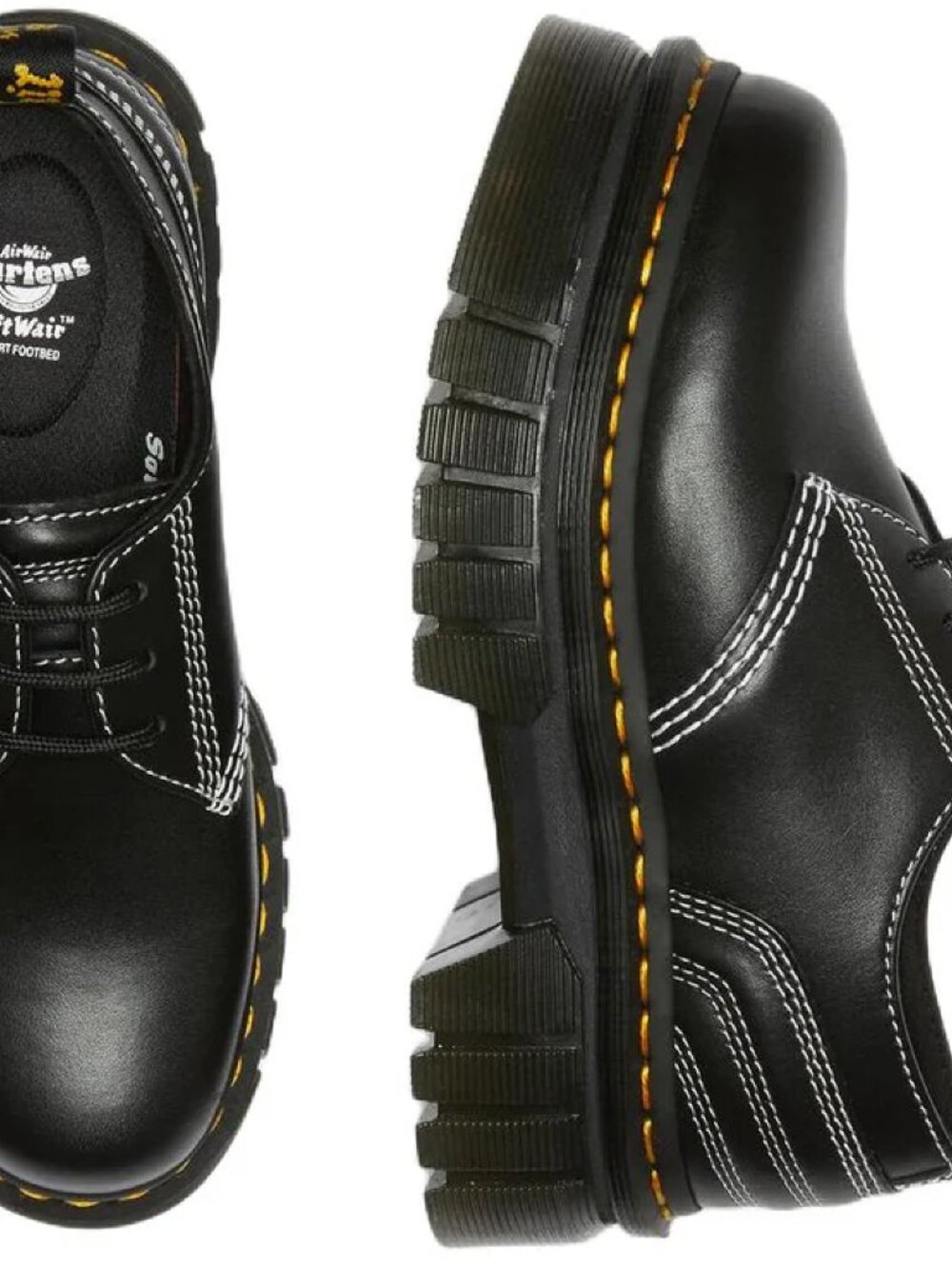 New! Dr Martens Audrick 31 QLTD Platform Leather Shoes Black Women’s Size 9